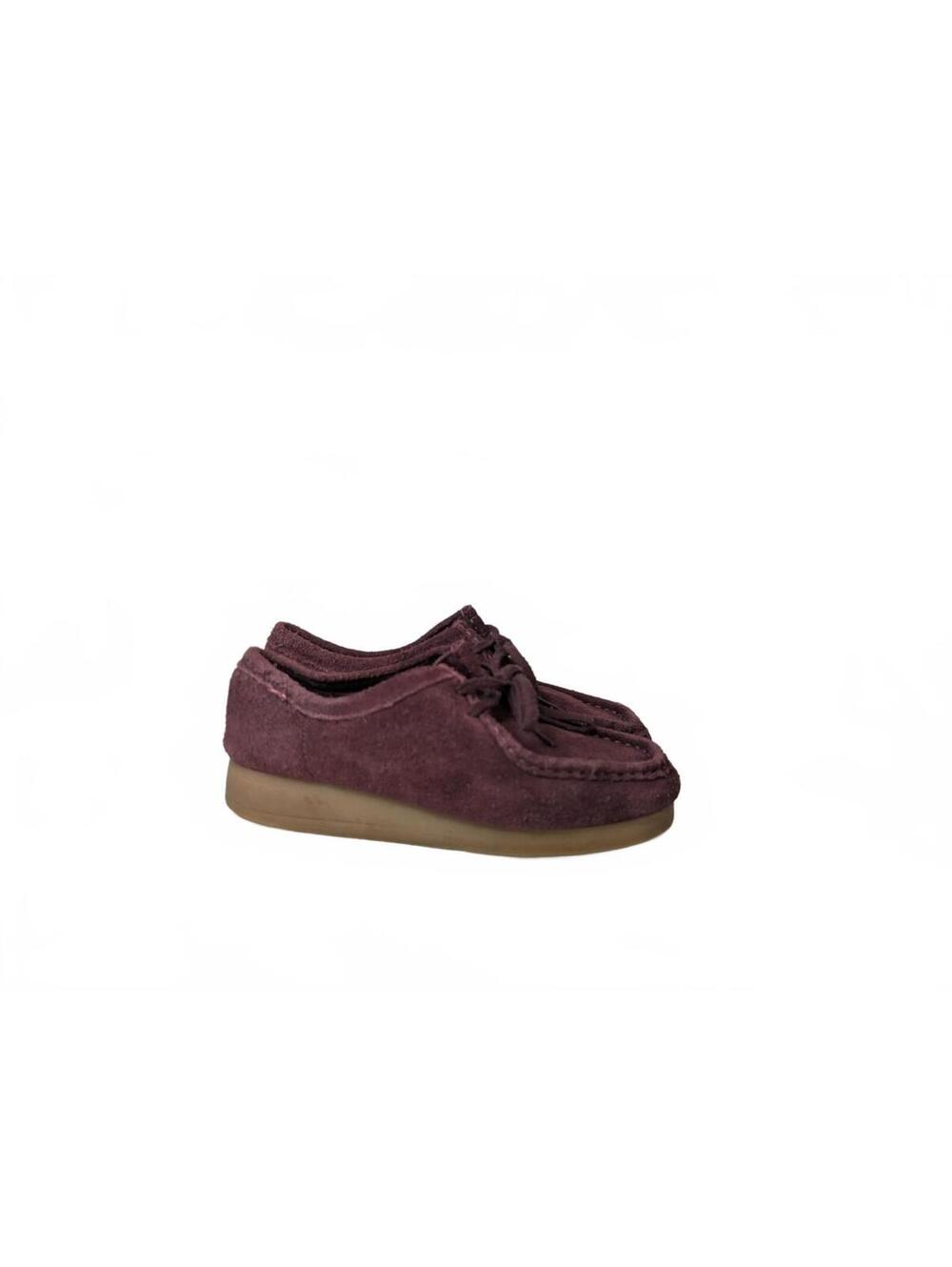 Clarks Originals Wallabee Shoes Burgundy Retro Suede Women's Size 7